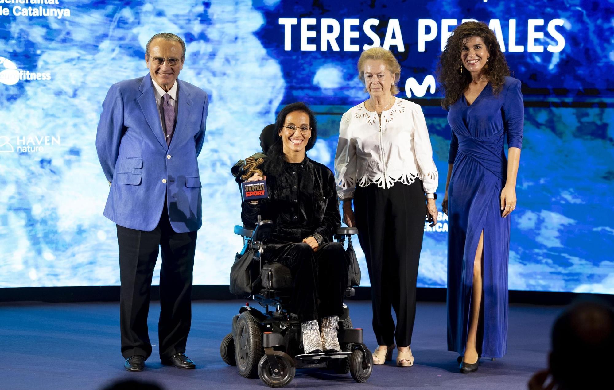 Teresa Perales recibiendo el Premio Woman Sport 2024