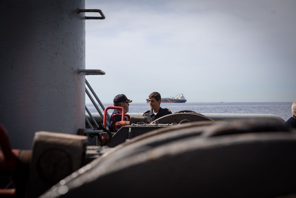 Demostración en Cartagena del nuevo robot de la Armada, el ROV ‘Leopard’