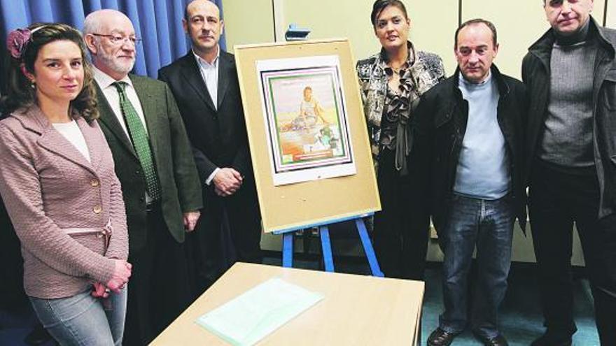 Silvia Junco, Faustino Pozo, Carlos López, Marisa Ordóñez, Luis Alberto Suárez y Francisco Domínguez.