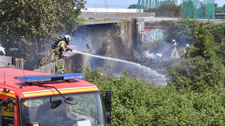 Incendio en la avenida de Navarra