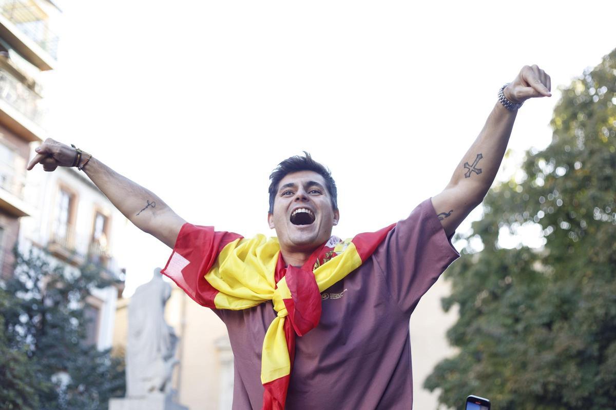Vito Quiles, en un acto politico en la Universidad de Granada.