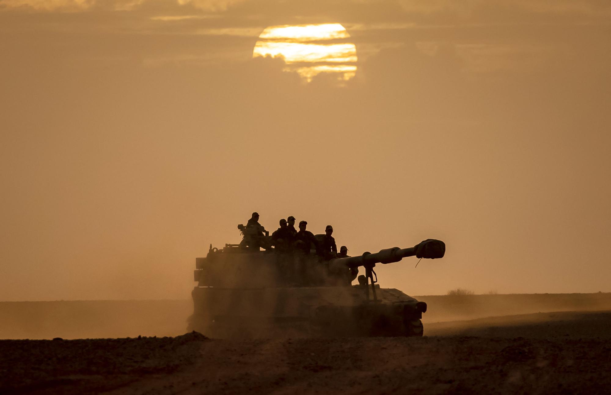 Un tanque marroquí en las maniobras African Lion