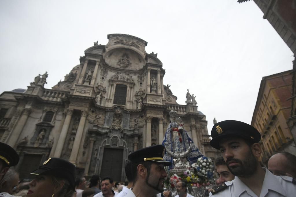 Romería de Murcia: ambiente previo y salida de la Fuensanta de la Catedral