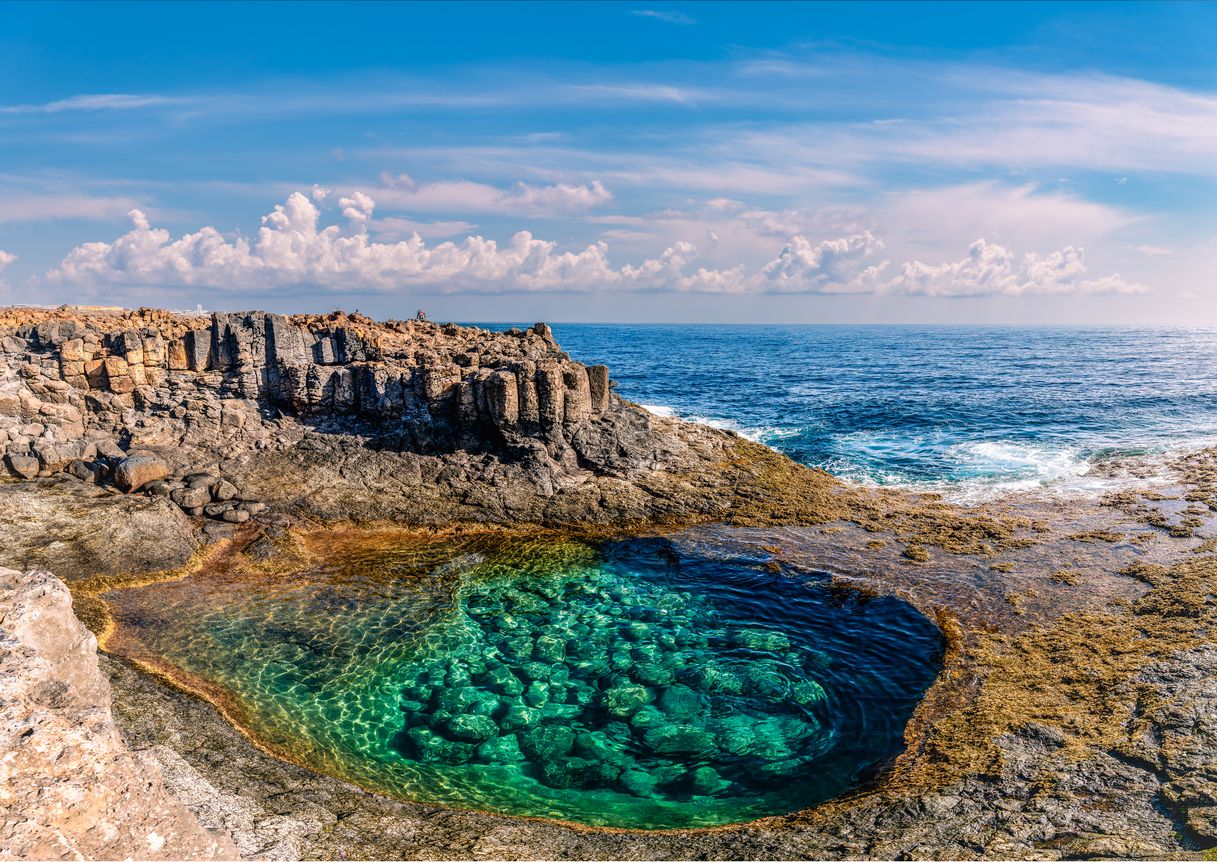 Piscinas naturales en Caleta de Fuste.