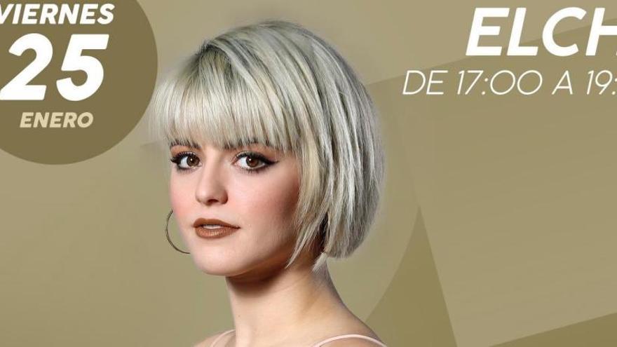 Cartel promocional de la firma de discos de Alba Reche el próximo 25 de enero en Elche