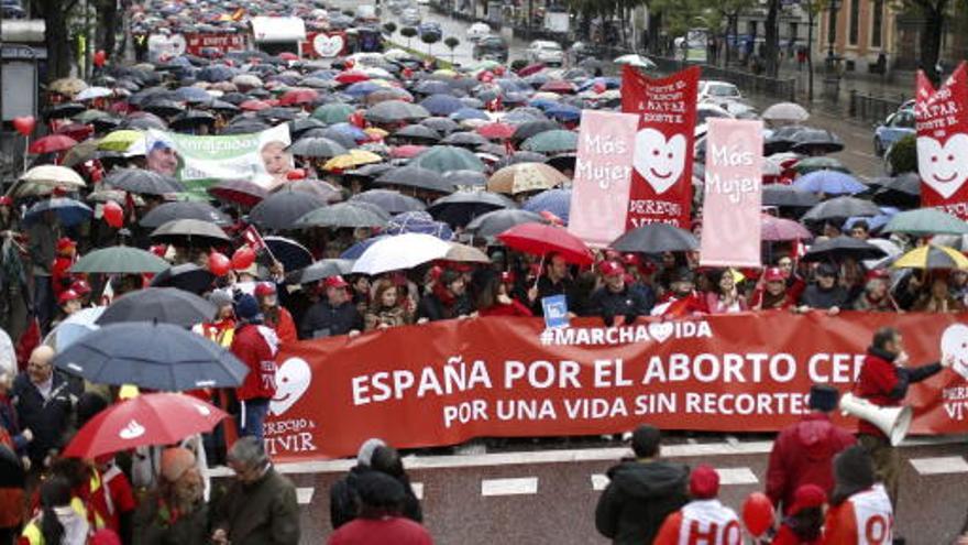 Imagen de la marcha que ha recorrido las calles de Madrid.