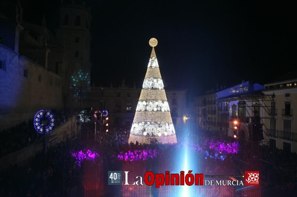 Encendido de luces de Navidad en Lorca