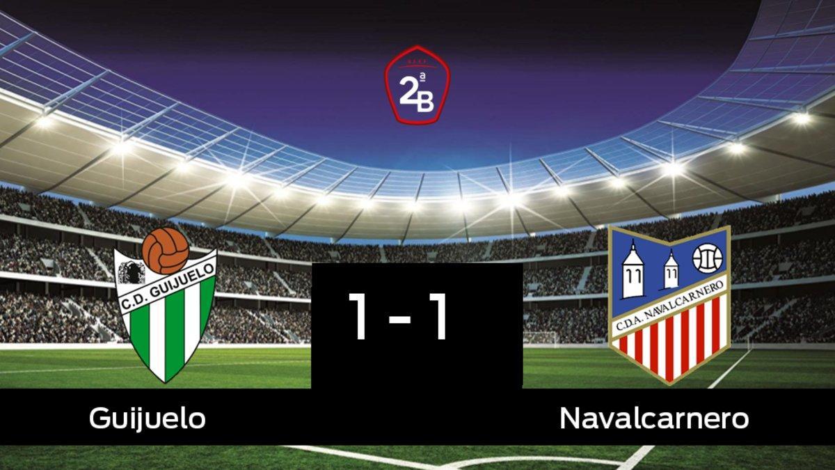 Empate a uno entre el Guijuelo y el Navalcarnero