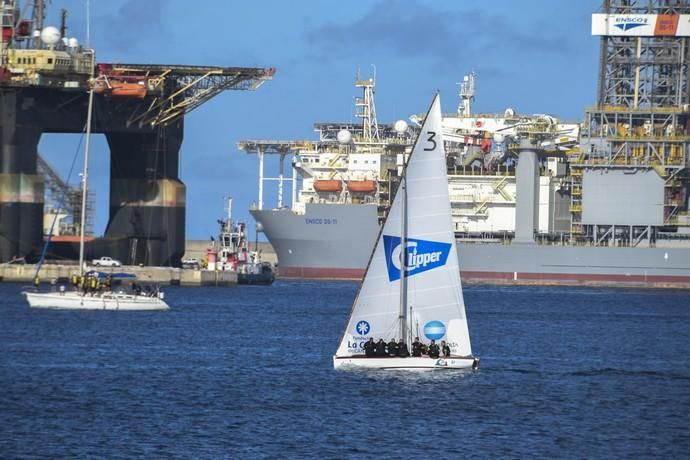 21-09-19 DEPORTES. BAHIA DEL PUERTO. LAS PALMAS DE GRAN CANARIA. Vela latina. Desempate Guanche-Tomás Morales por el título del Campeonato. Fotos: Juan Castro.  | 21/09/2019 | Fotógrafo: Juan Carlos Castro