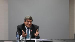 El ministro de Inclusión, Seguridad Social y Migraciones, José Luis Escrivá, en un desayuno informativo el pasado 4 de noviembre de 2020 en Alcobendas, Madrid.