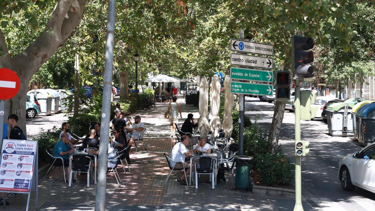 Avenida Virgen de Guadalupe, que cambiará en los próximos meses de forma definitiva.
