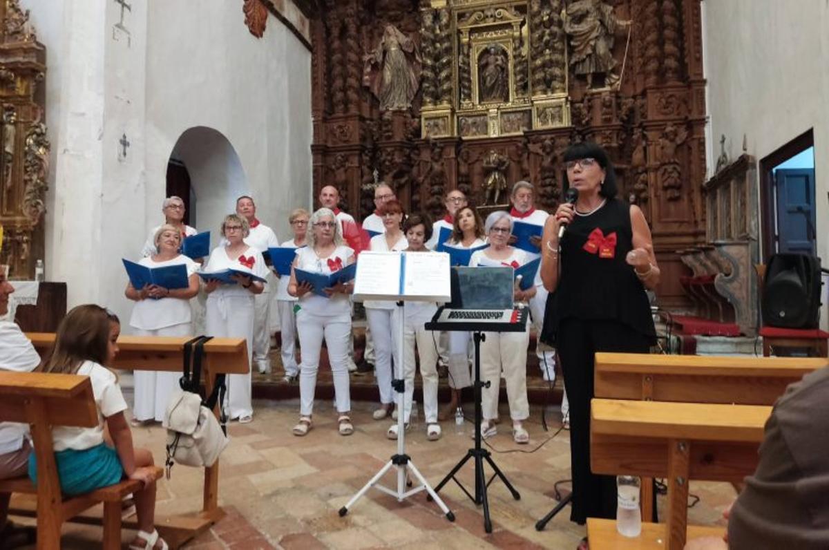Coro de Buñuel en el recital a beneficio de enfermos de ELA.