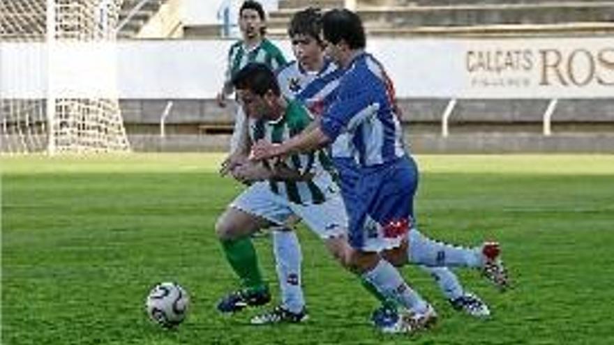 Imatge de l&#039;últim derbi entre el Figueres i la Jonquera, l&#039;any 2009.