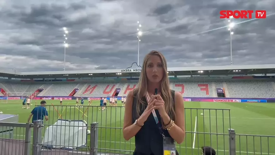 Último entrenamiento de la selecciónantes de medirse a Bélgica