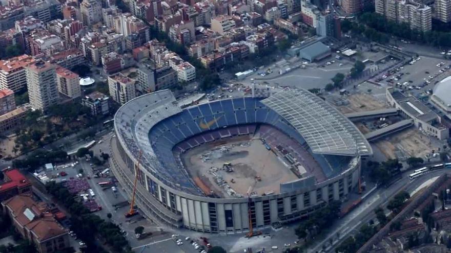 El Camp Nou, en obras