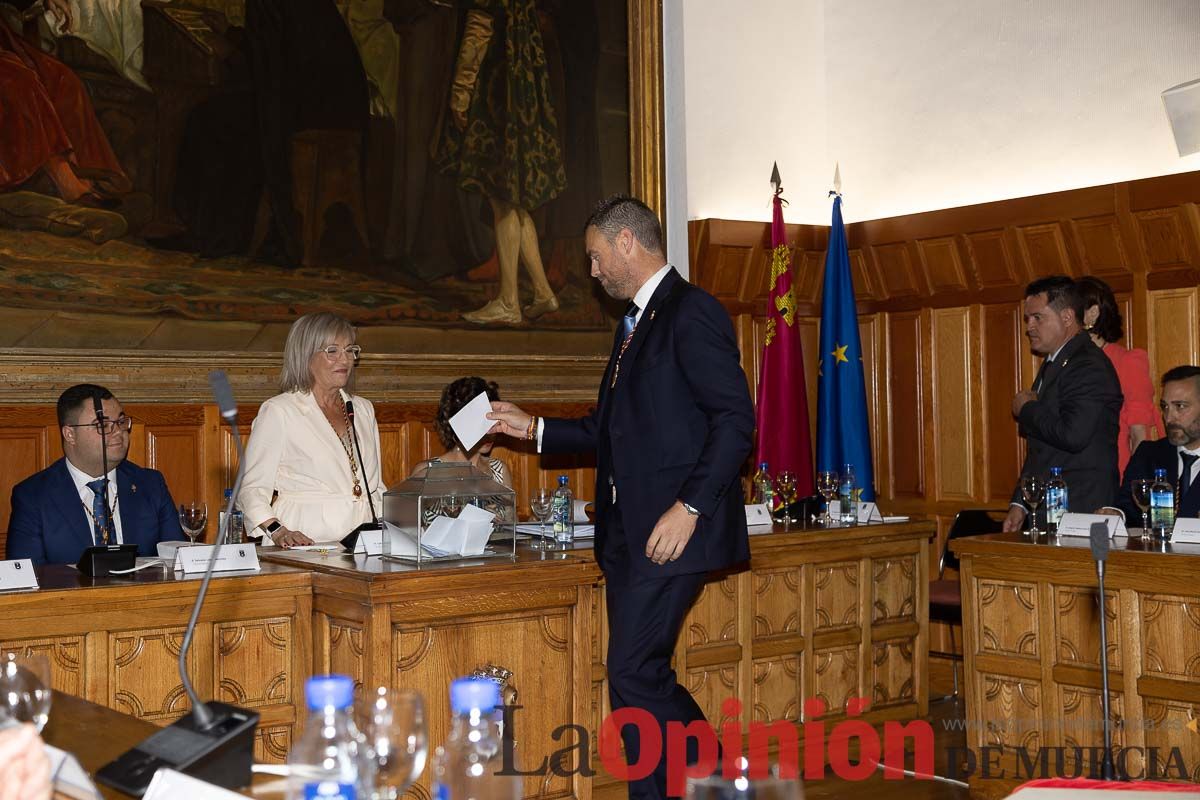 Pleno de investidura en el Ayuntamiento de Caravaca