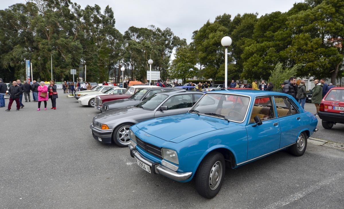 La exposición de coches clásicos celebrada en la isla.