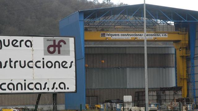 Taller de construcciones mecánicas de Duro Felguera, en Barros (Langreo). | FERNANDO GEIJO