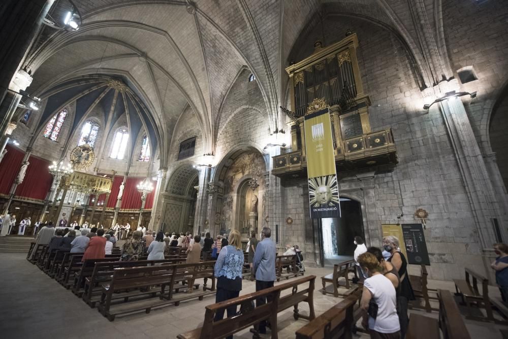 Missa pel  bisbe Pere Casaldàliga a la Catedral  de Solsona amb el  bisbe de Solsona , Xavier Novell