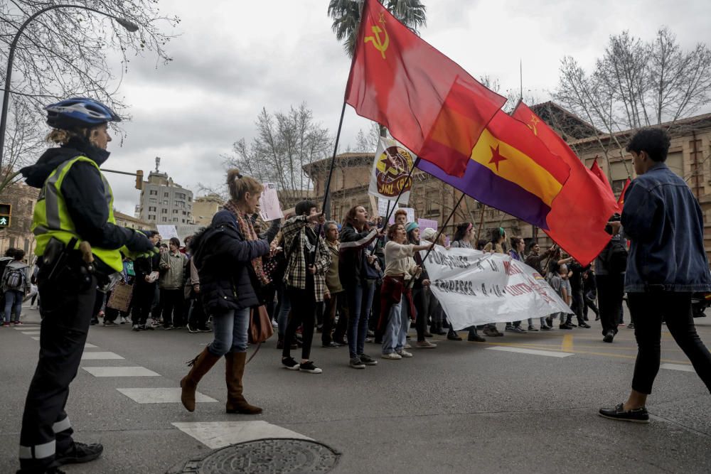 Manifestación en Palma por el Día Internacional de la Mujer