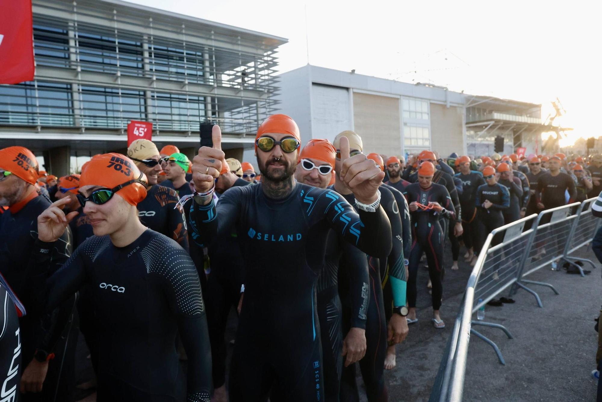 Así ha sido la prueba de natación del Ironman 70.3 en Valencia