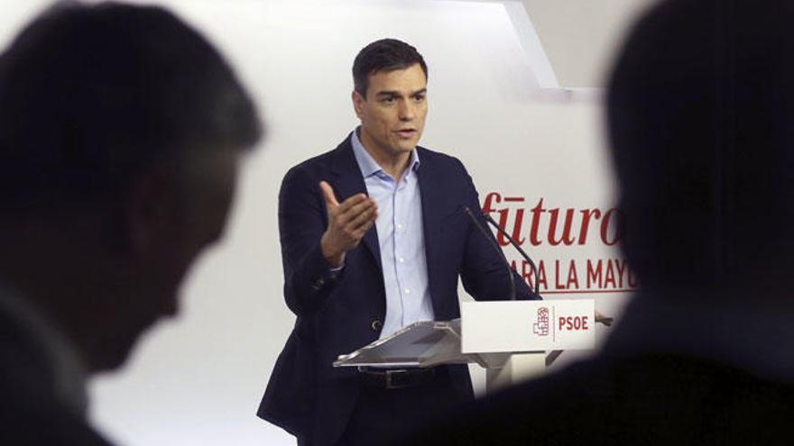 Pedro Sánchez, en la rueda de prensa que ha ofrecido hoy