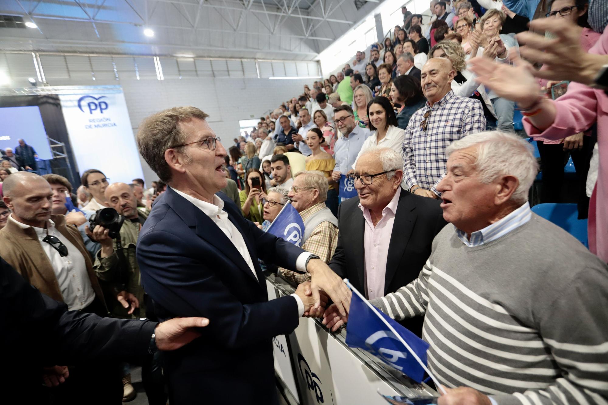 Acto del PP en Murcia con Feijóo