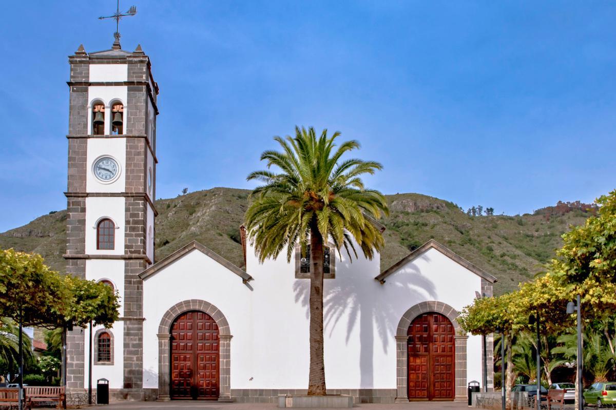 La parroquia de San Marcos en el centro de Tegueste