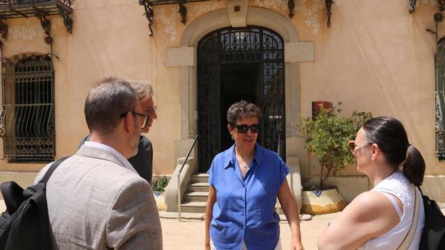 L’advocada Carmen Pérez-Pozo Toledano, aquest juliol al sortir d’una reunió informativa per a veïns afectats pel forat del Putxet