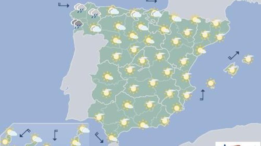 Nubes al norte y despejado en el resto de Canarias