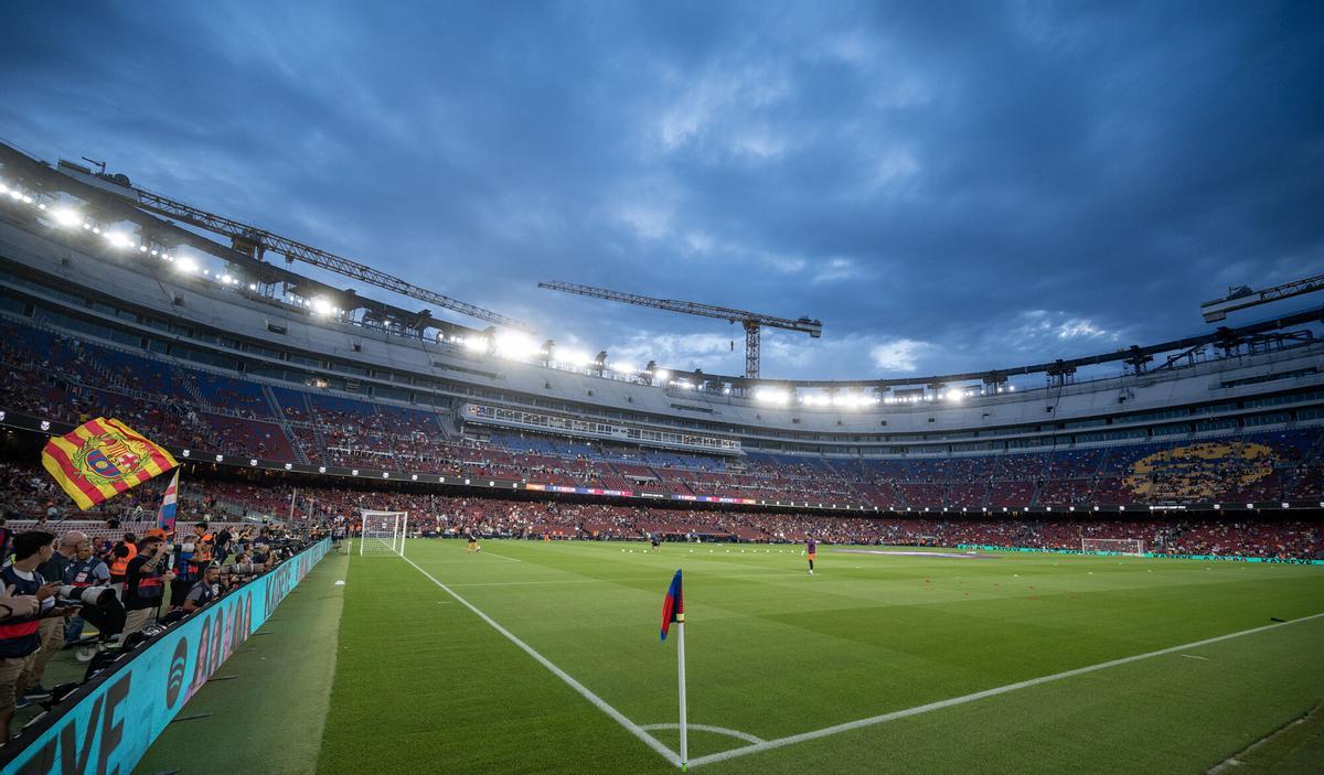 Imagen del estado actual de la tercera gradería del Camp Nou.