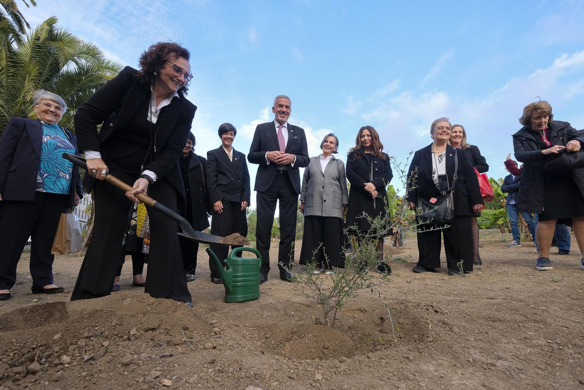 Plantación de 11 árboles por las 11 Doctoras 'Honoris Causa' de la ULPGC