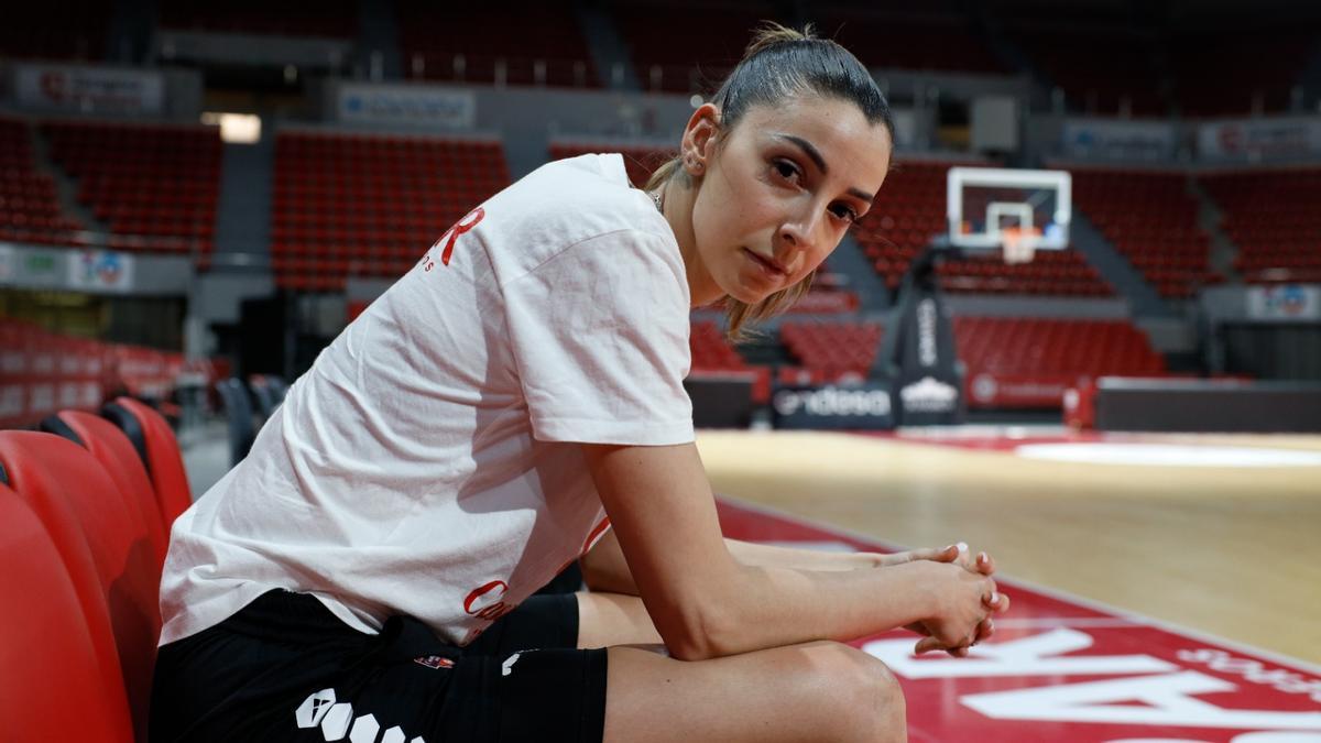 Mariona Ortiz, en la cancha del Príncipe Felipe