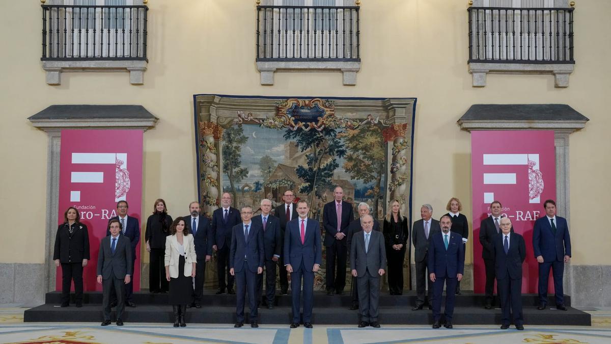 Reunión del patronato de la RAE, presidido por el rey Felipe VI en Madrid.