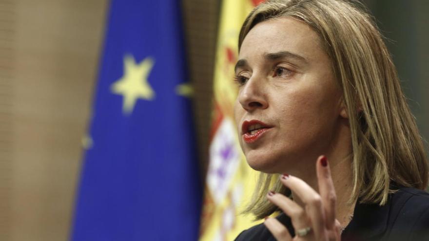 La Alta Representante de la UE para Asuntos Exteriores, Federica Mogherini.