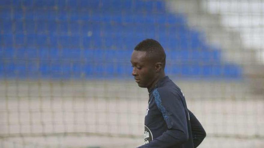 Marlos Moreno, ayer en la ciudad deportiva.