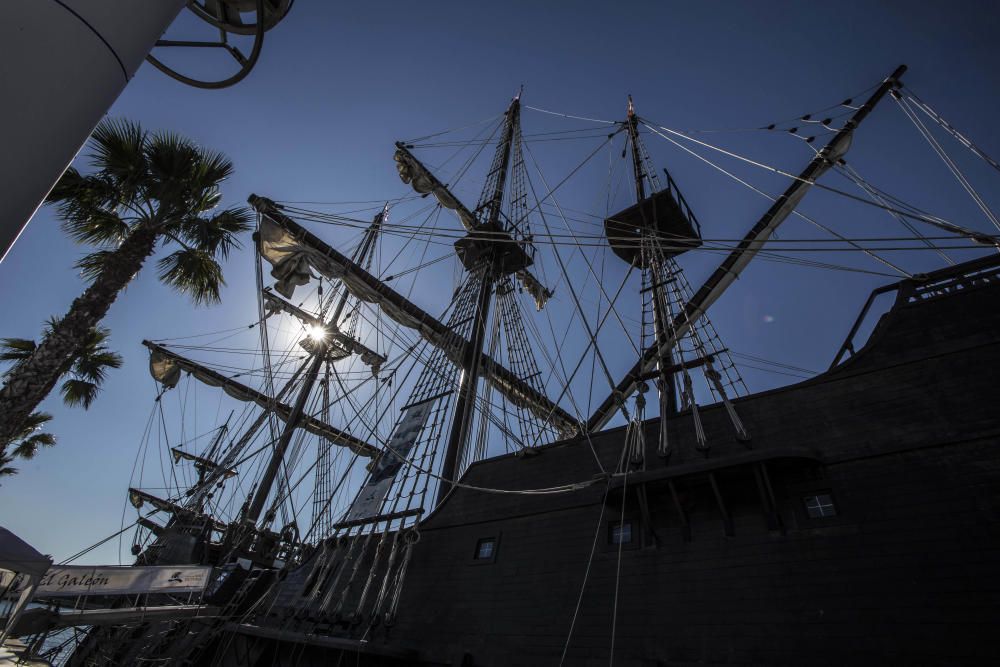 Así es la réplica de los galeones del siglo XVI atracada en Alicante