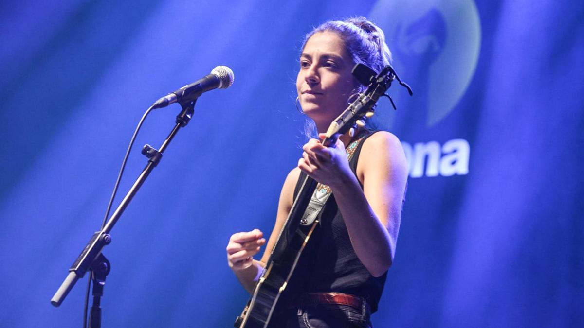 Maria Jaume, durante su actuación