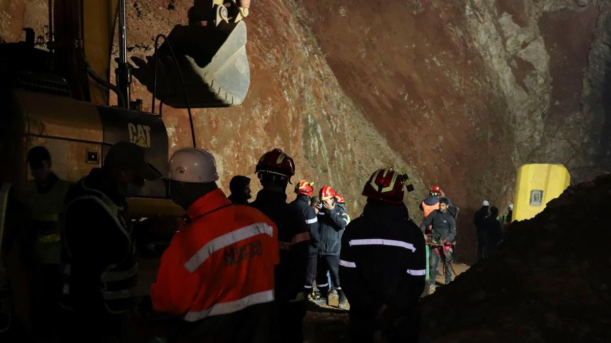 L&#039;excavació per rescatar el petit Rayan