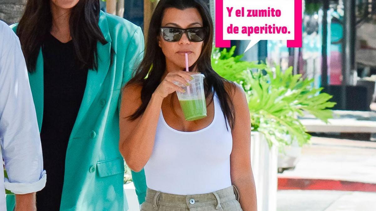 kourtney Kardashian y la receta de pizza de coliflor.