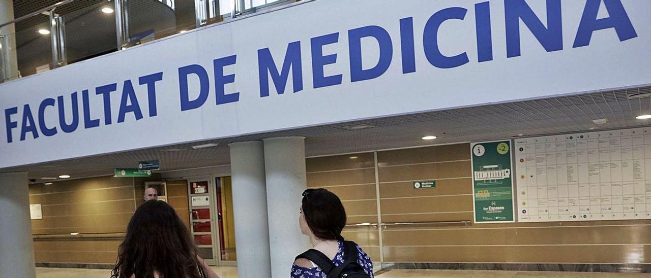 Estudiantes en la Facultad de Medicina, en Son Espases. |  MANU MIELNIEZUK