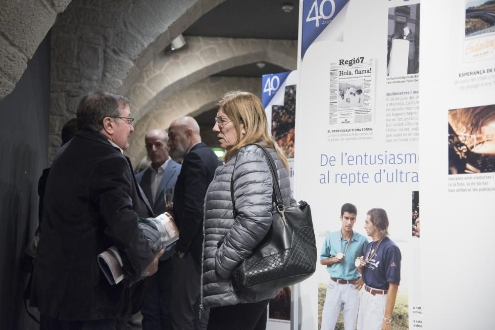 Regió7 exhibeix a Manresa 40 anys de compromís amb