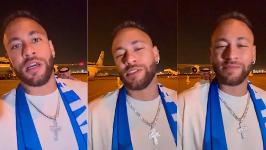 ¡Neymar ya está en Arabia!
