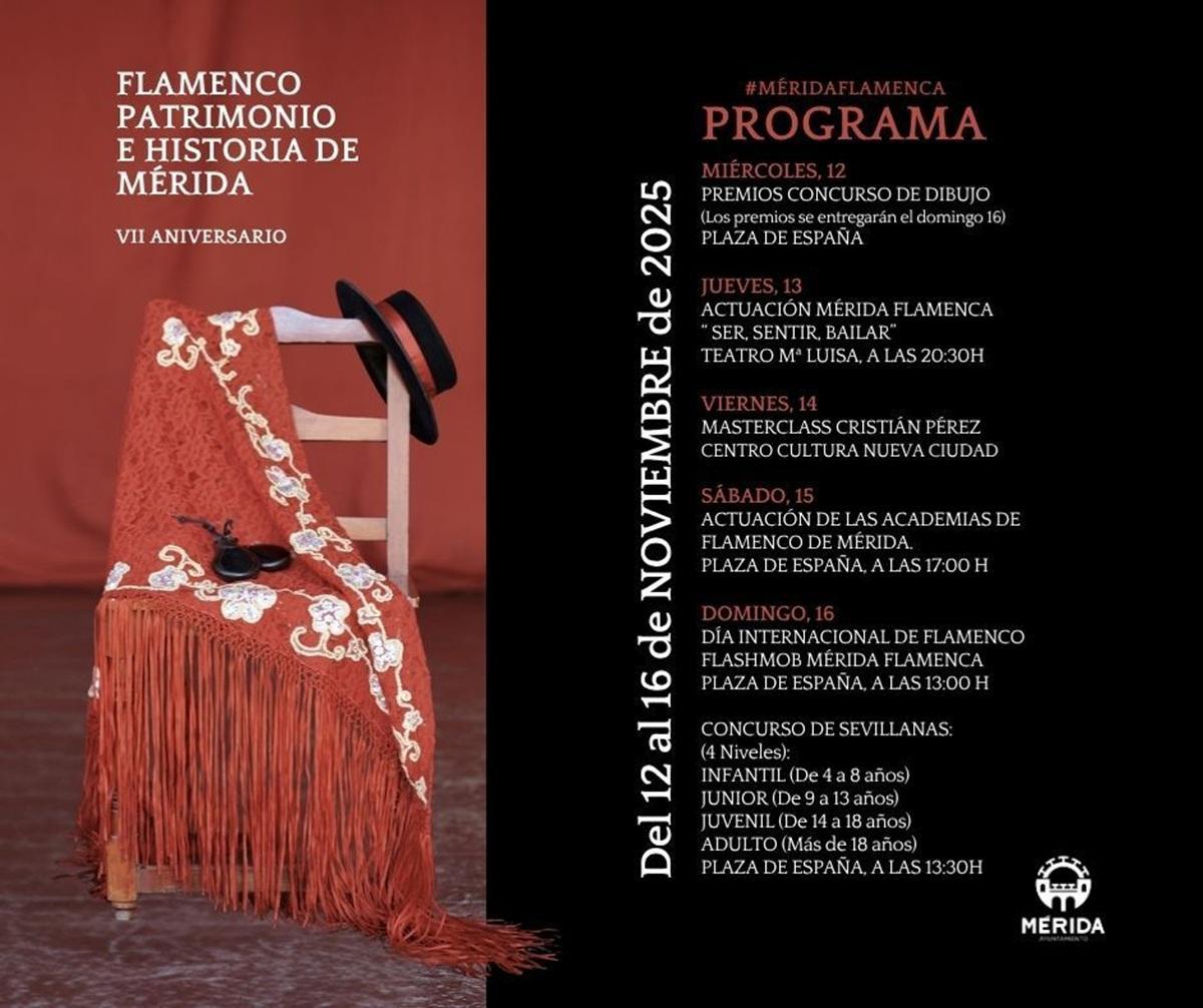 Actividades del programa 'Flamenco Patrimonio e Historia de Mérida'.