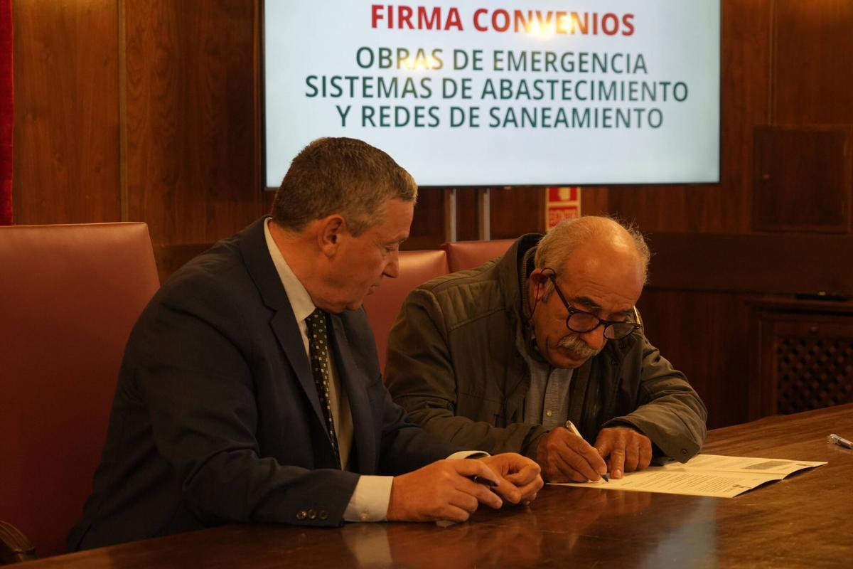 FIRMA DE CONVENIOS PLAN DE EMERGENCIA DE ACTUACIONES DE ABASTECIMIENTO Y SANEAMIENTO 2025