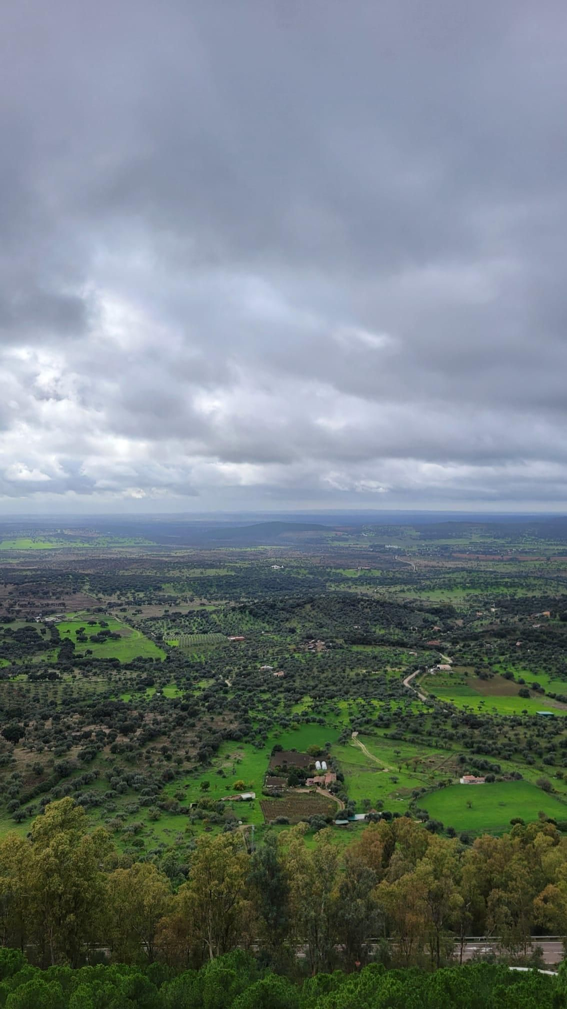 Las vistas desde el Castillo de Luna en Alburquerque