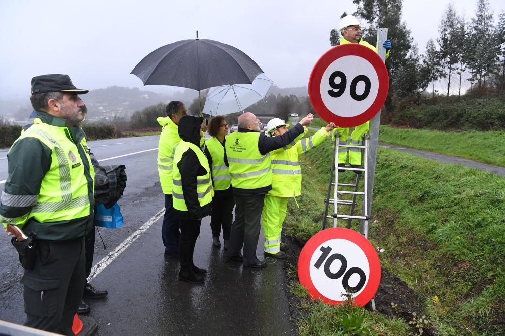 Nuevos límites a 90km/h en carreteras de A Coruña