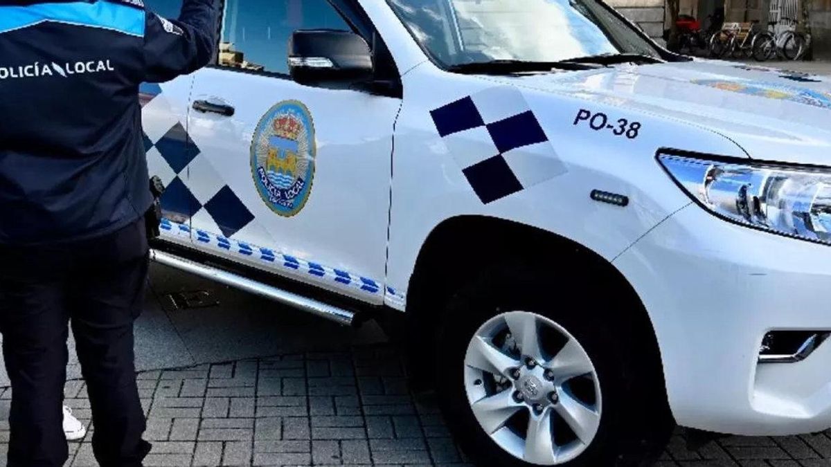 Un vehículo de la Policía Local de Vigo.