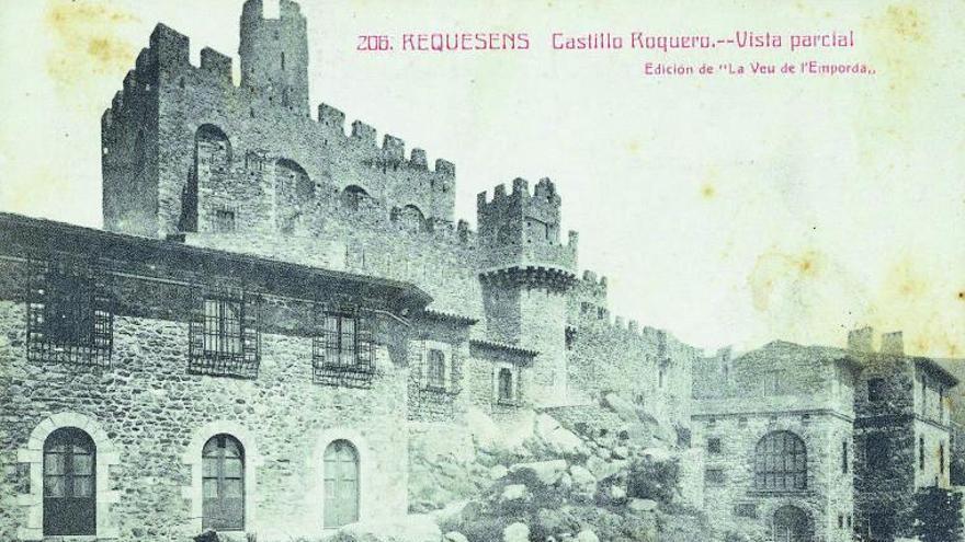 El castell de Requesens, al cor de l’Albera, a principi de segle XX.