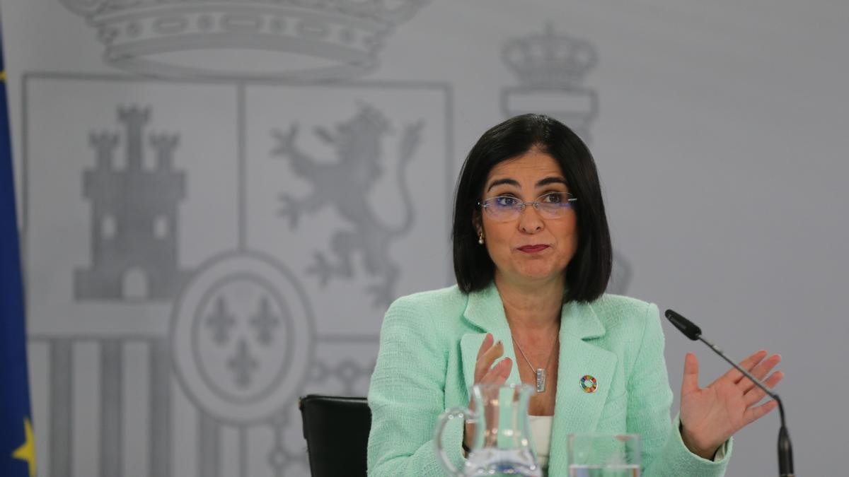 La ministra de Sanidad, Carolina Darias,